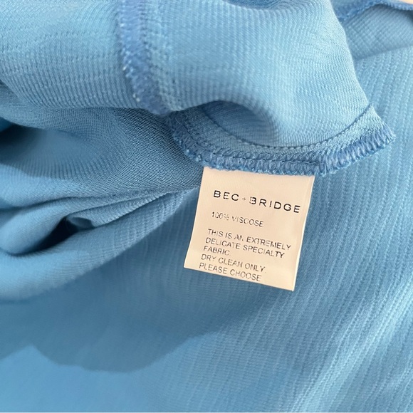 Bec And Bridge Frederick Asymmetrical Midi Dress Blue Size:6 - Picture 8 of 9